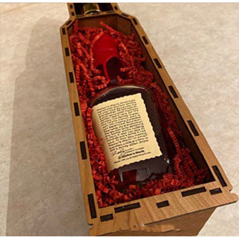 Fathers Day Red Wine Wooden Gift Box